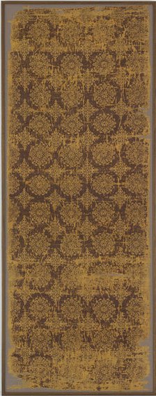 Textile with floral medallions and lozenges, Mid-Tang dynasty, first half of the 8th century. Creator: Unknown.