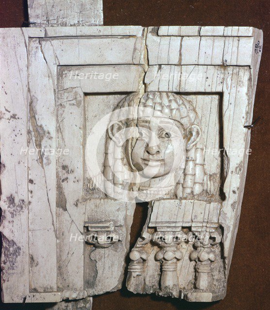 Phoenician ivory of a 'woman at a window', 8th century BC. Artist: Unknown