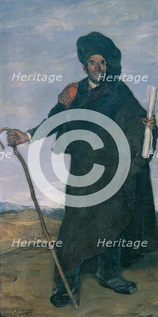 Portrait of the poet Don Miguel, c. 1900. Creator: Zuloaga y Zabaleto, Ignacio (1870-1945).