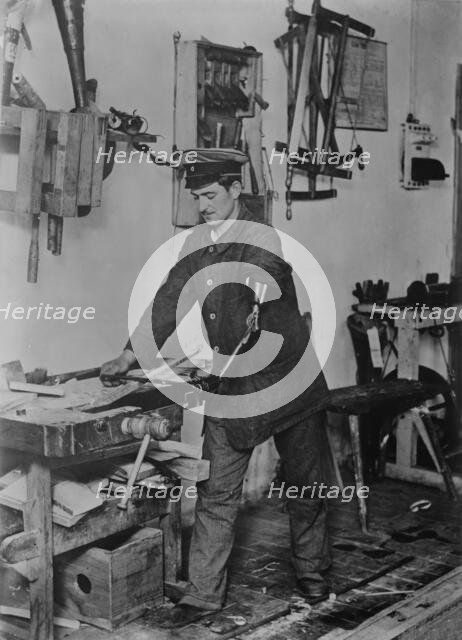 Maimed German at work, between c1915 and 1918. Creator: Bain News Service.
