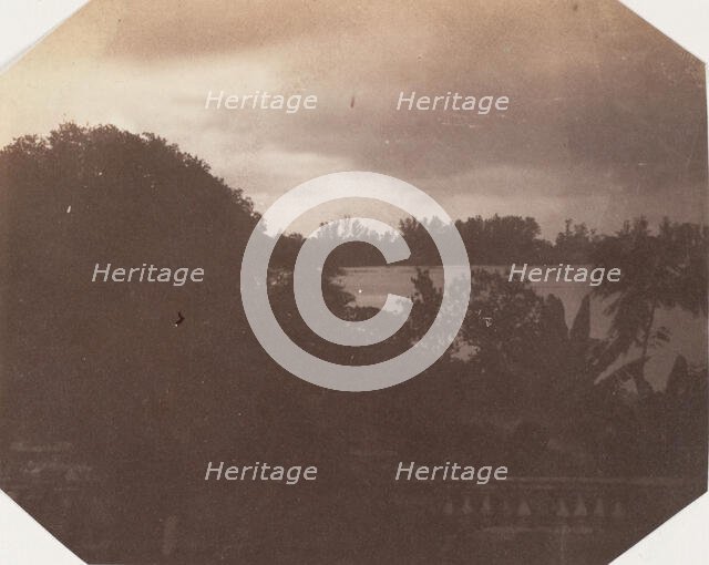 View from the Government House, Barrackpore, 1858. Creator: Unknown.