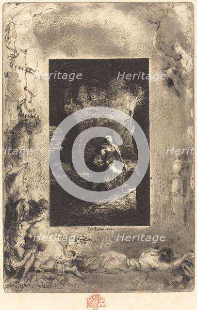 Le Tombeau du Diable (The Devil's Tomb), 1879/1880. Creator: Felix Hilaire Buhot.