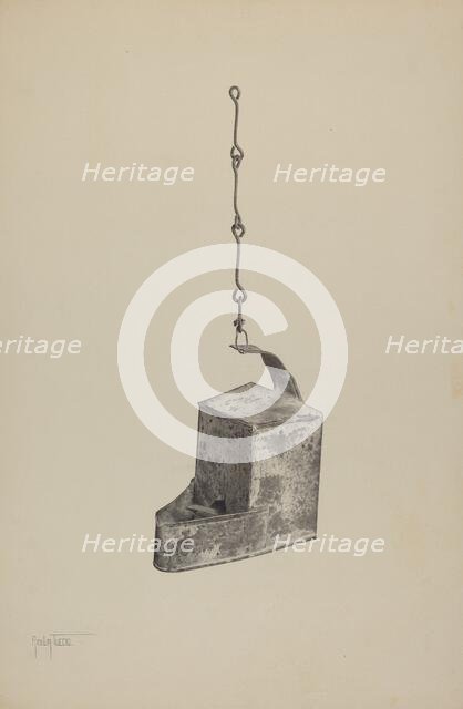 Betty Lamp, c. 1940. Creator: Amelia Tuccio.