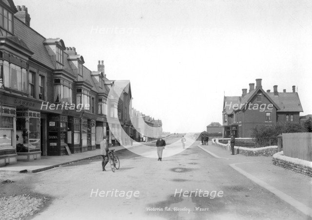 Victoria Road, Cleveleys, Lancashire, 1890-1910. Artist: Unknown