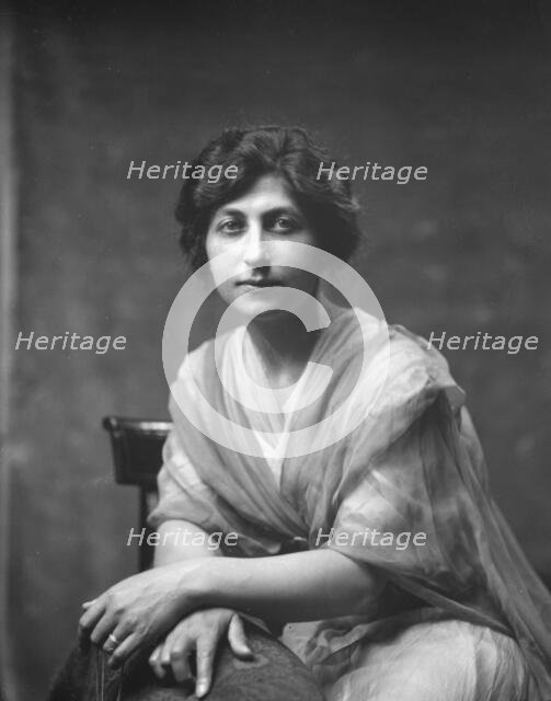 Magre, Mrs., portrait photograph, 1919 Creator: Arnold Genthe.