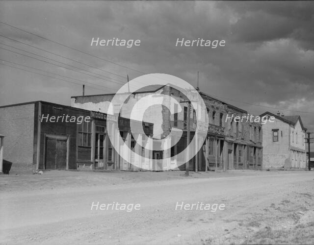 Scene in Tombstone, Arizona, once a thriving mining town, 1937. Creator: Dorothea Lange.