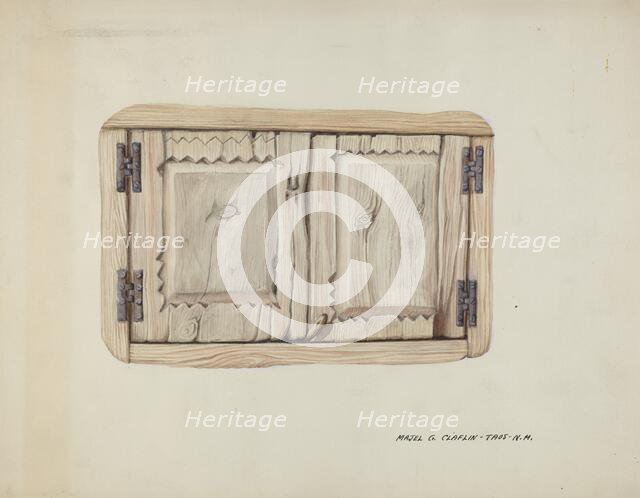 Two Wall Doors, c. 1937. Creator: Majel G. Claflin.