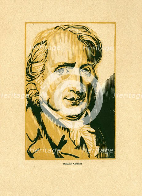 Portrait of Benjamin Constant (1767-1830). Creator: Vibert, Pierre-Eugène (1875-1937).
