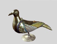 Male dove with Limoges enamels.