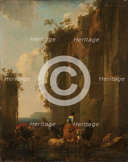 Ruins in Italy, 1658. Creator: Nicolaes Berchem.