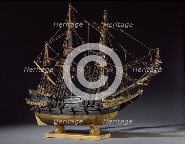 Model Ship, 17th century. Artist: Unknown.