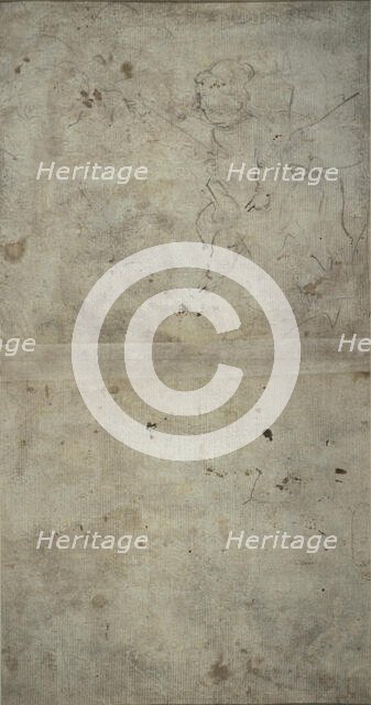 Sketch of Joseph Holding the Christ Child, c. 1750. Creator: Antonio Guardi.