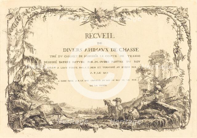 Title Page, c. 1740-1745. Creator: Jacques Philippe Le Bas.