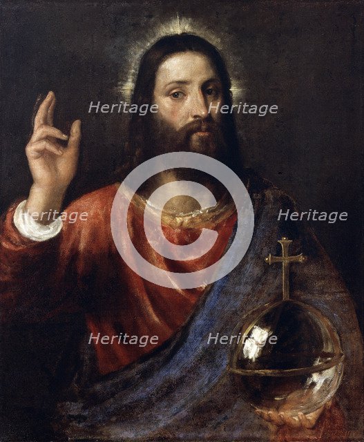 'Salvator Mundi (Saviour of the World)', c1570.  Artist: Titian