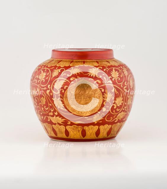 Jar with gold floral design, 1522-1566. Creator: Unknown.