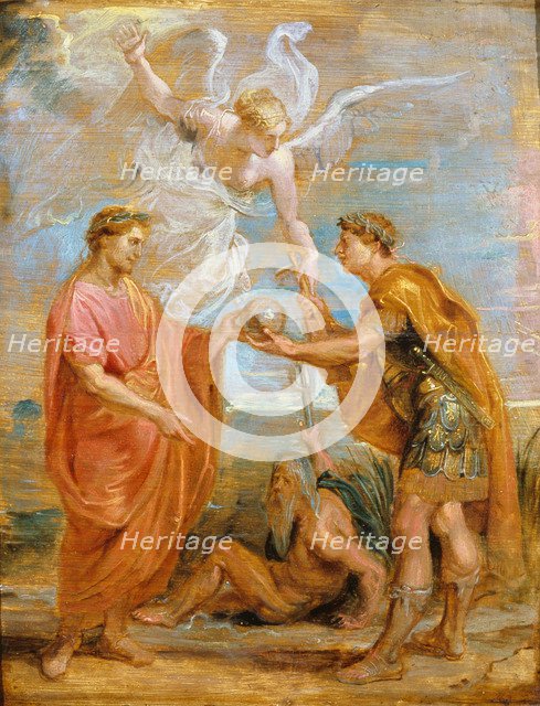 Constantius appoints Constantine as his successor, 1622. Artist: Rubens, Pieter Paul (1577-1640)
