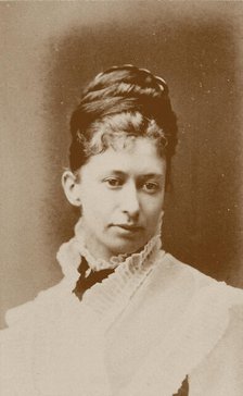 Portrait of the painter Elizabeth Thompson, Lady Butler (1846-1933), c1875. Creator: Photo studio Robert W. Thrupp, Birmingham .