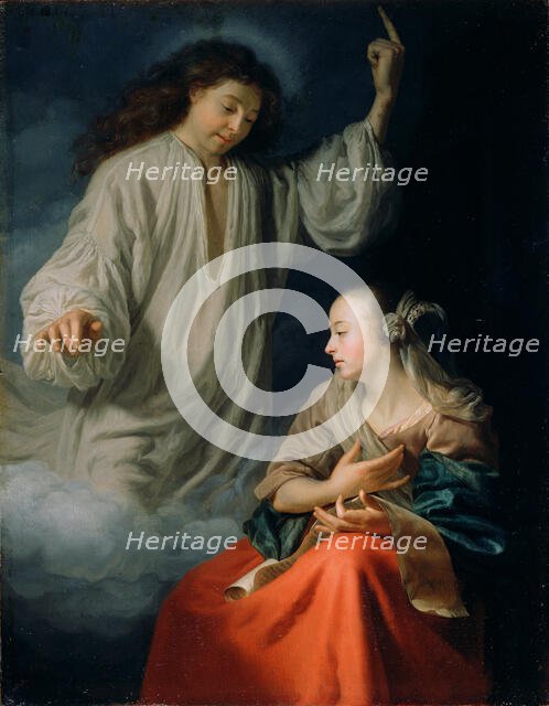 The Annunciation, about 1660-1665. Creator: Godfried Schalcken.