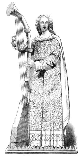 The International Exhibition: angel from the Hereford Screen, 1862. Creator: Unknown.