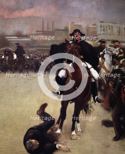  'The Charge' 1902, oil Painting by Ramon Casas.
