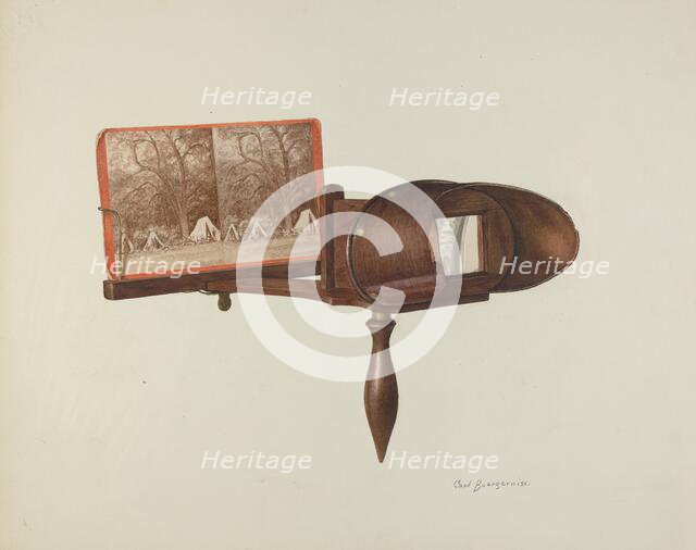 Stereoscope, 1940. Creator: Carl Buergerniss.