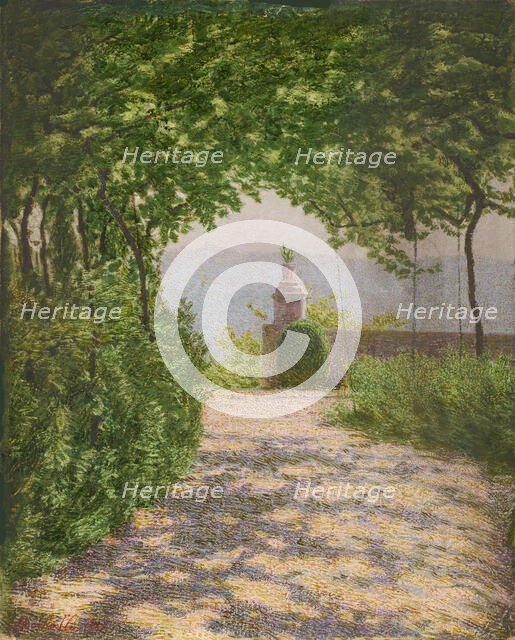 Pergolato, Colma di Rosignano, 1917. Creator: Morbelli, Angelo (1853-1919).