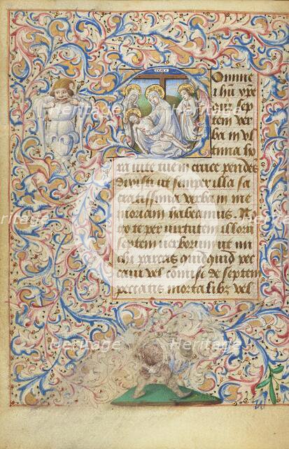Initial D: The Lamentation; Hours of Simon de Varie, 1455. Creator: Master of Jean Rolin II.