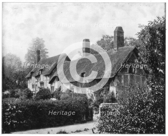 Anne Hathaway's Cottage, Stratford-On-Avon, England, late 19th century.Artist: John L Stoddard