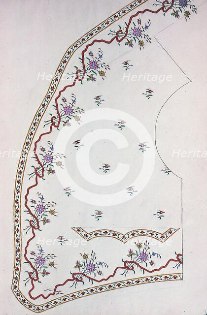 Waistcoat Design, England, 1830s/40s. Creator: Unknown.