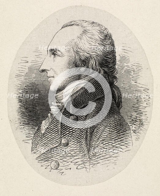 Portrait of the conductor and composer Friedrich Ludwig Aemilius Kunzen (1761-1817), 1872. Creator: Hansen, Hans Peter (1829-1899).