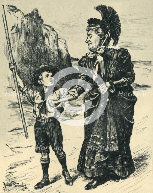 'Our Youngest Line of Defence', 1944. Creator: Bernard Partridge.