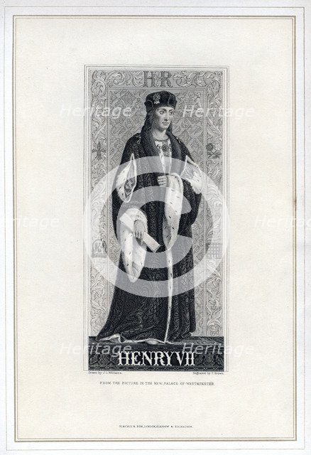 Henry VII of England, (19th century).Artist: T Brown