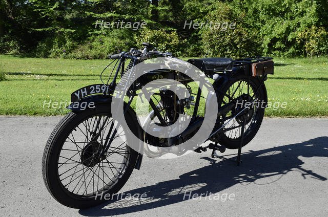 1927 AJS Big Port motorcycle. Creator: Unknown.