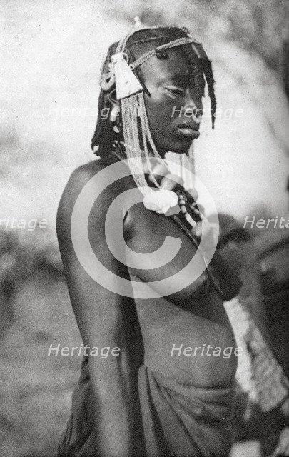 Arab woman of the Southern Sudan, Abu Matarik to Halfa, Sudan, 1925 (1927).  Artist: Thomas A Glover