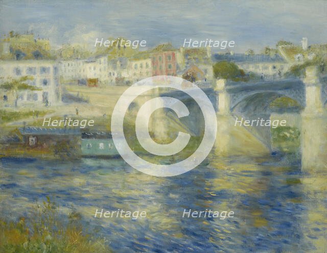 Bridge At Chatou, c1875. Creator: Pierre-Auguste Renoir.