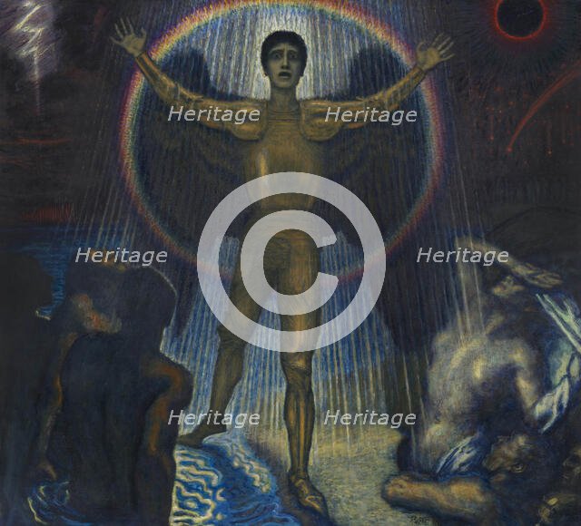 The angel of judgment, c1922. Creator: Stuck; Franz; Ritter von (1863-1928).