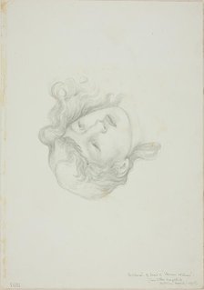 Reflection of Head, study for Mirror of Venus, c. 1873-77. Creator: Sir Edward Coley Burne-Jones.
