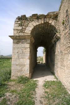 The gate at Bulla Regia, Tunisia. Artist: Samuel Magal