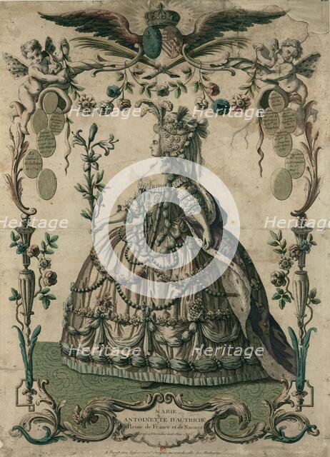 Marie Antoinette d'Autriche reine de France et de Navarre: marie?e a Versailles le 16 mai 1775. Creator: Anonymous.