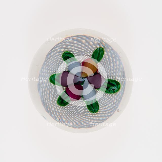 Paperweight, France, c. 1845-60. Creator: Saint-Louis Glassworks.