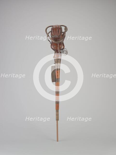 Ceremonial staff, early 20th century. Creator: Unknown.