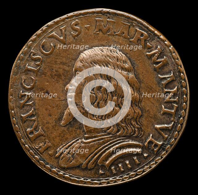 Francesco II Gonzaga, 1466-1519, 4th Marquess of Mantua 1484 [obverse], probably 1484/1506. Creator: Gian Marco Cavalli.