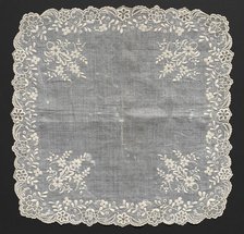 Handkerchief, 1800s. Creator: Unknown.