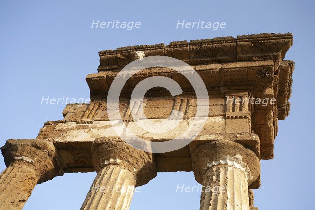 The Temple of Castor and Pollux, Agrigento, Sicily, Italy. Artist: Samuel Magal