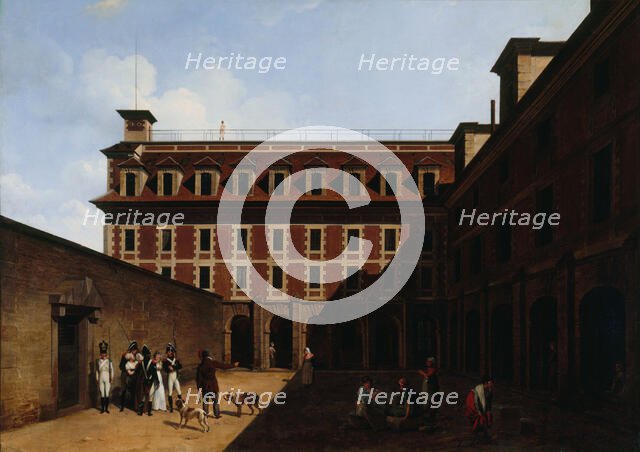 The Madelonnettes Prison, c. 1810. Creator: Boilly, Louis-Léopold (1761-1845).
