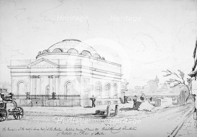 Albion Chapel, London, 1817. Artist: Robert Blemmell Schnebbelie