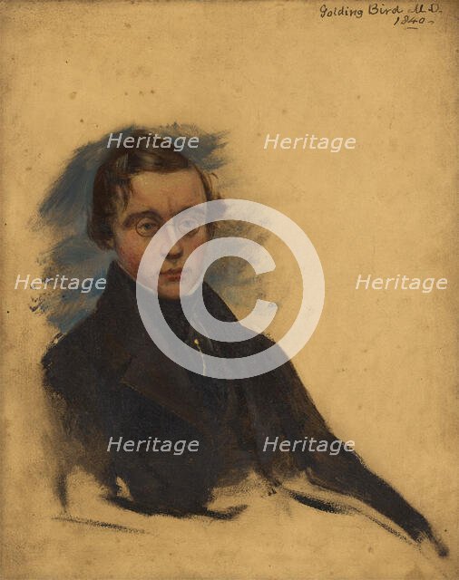 Golding Bird (1814-1854), physician and natural philosopher, 1840. Creator: Alexander Craig.