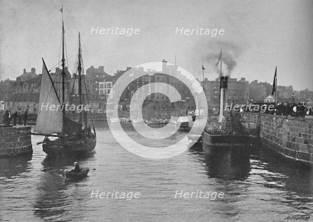 'The Harbour, Bridlington Quay', c1896. Artist: JW Shores.