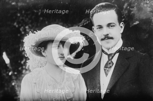 Ex-King Manuel & bride, Manuel of Portugal, between c1910 and c1915. Creator: Bain News Service.