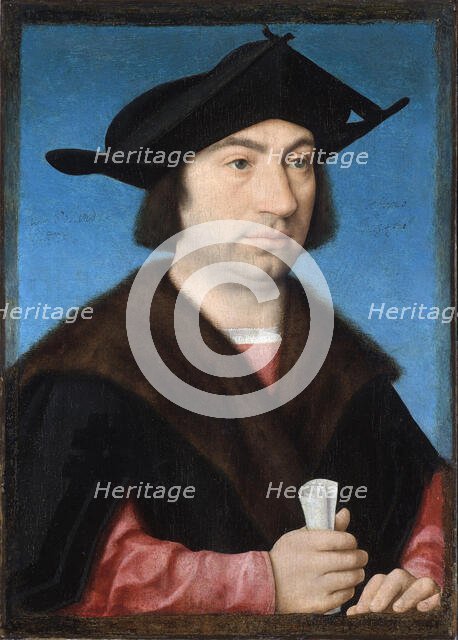 Portrait of Stefano Raggio, c.1513. Creator: Cleve, Joos van (around 1485-1540).